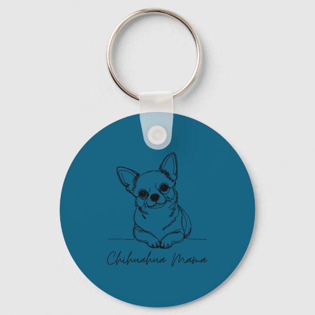 Chaveiro Chihuahua Mama Short Haired Chihuahua Mom Cute Dog (Frente)