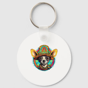 Chaveiro Chihuahua Mexico Cinco de Mayo Funny Dog