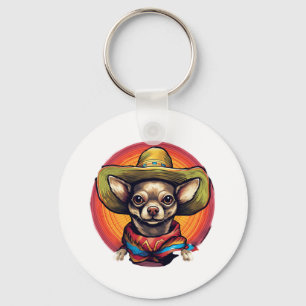Chaveiro Chihuahua Mexico Cinco de Mayo Funny Dog