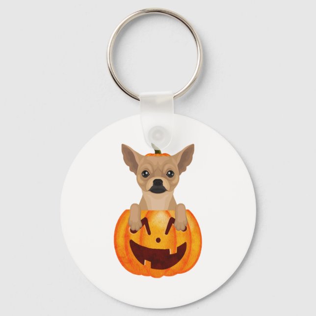 Chaveiro Chihuahua Pumpkin (Frente)