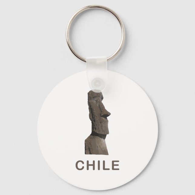 Chaveiro Chile Moai (Frente)