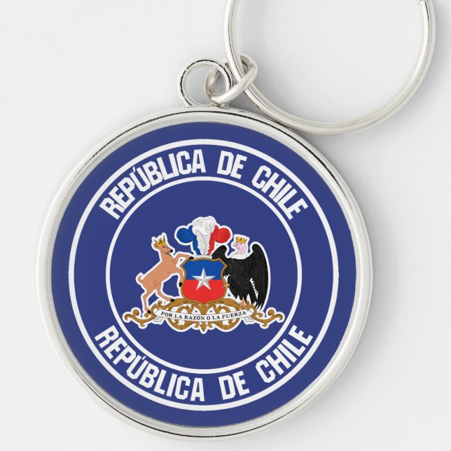 Chaveiro Chile Round Emblem (Frente)