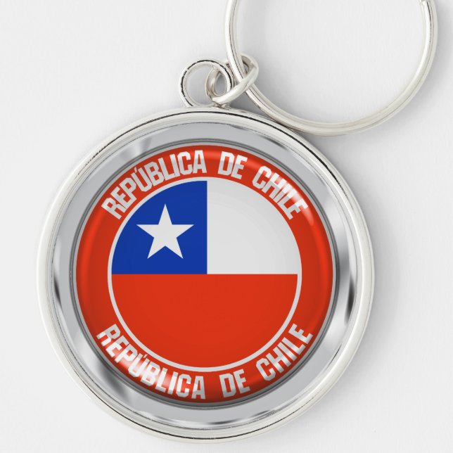 Chaveiro Chile Round Emblem (Frente)