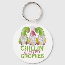 Chaveiro Chillin Com Meu Gnomies Gnomo Humor