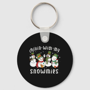 Chaveiro Chillin Com Meus Papais noeis De Neve Snowman Engr