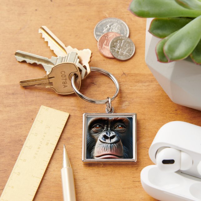 Chaveiro Chimpanzee Cute Monkey Save The Chimps Ape (Mesa)