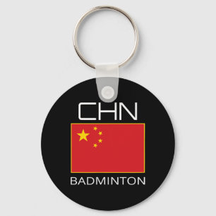 Chaveiro China Badminton Team Fan Gift Atleta Chinês Chn