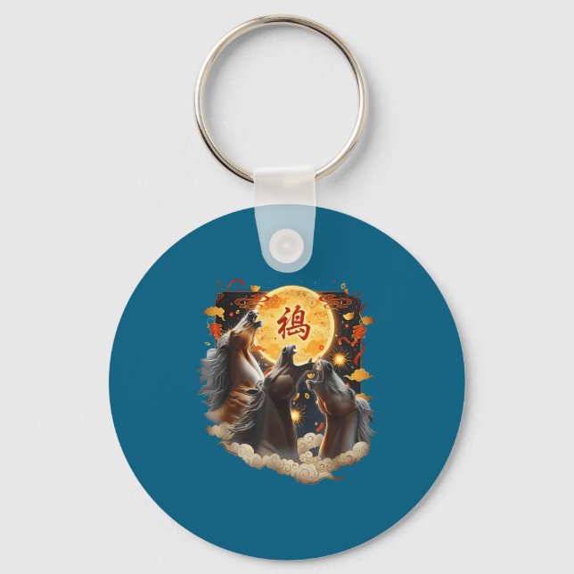 Chaveiro Chinese New Year 2026 Year Of The Horse  (Frente)