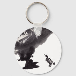 Chaveiro Chinesische Tuschekunst mit Entenmotiv