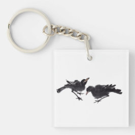 Chaveiro Chinesische Tuschekunst mit Vogelmotiv