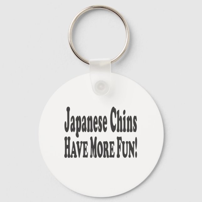 Chaveiro Chins Japoneses Se Divertem Mais! (Frente)