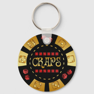 CHAVEIRO CHIP DE JOGOS CRAPS