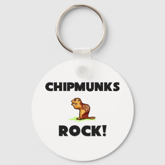 Chaveiro Chipmunks Rock (Frente)