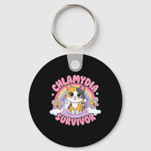 Chaveiro Chlamydia Sobrevivente Cat Meme Camisas Engraçadas