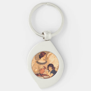 Chaveiro Chocolate Angel French Antiguado