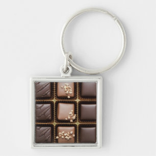 Chaveiro Chocolate luxuoso Handmade em uma caixa