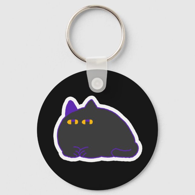 Chaveiro Chonky Black Cat Keychain  (Frente)
