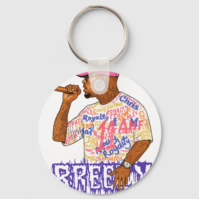 Chaveiro Chris Brown Breezy Bowl XX Graphic (Frente)