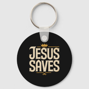 Chaveiro Christan Jesus Salva Premium