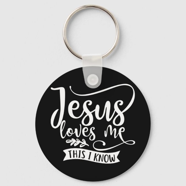 Chaveiro Christian Design Jesus Me Ama. (Frente)