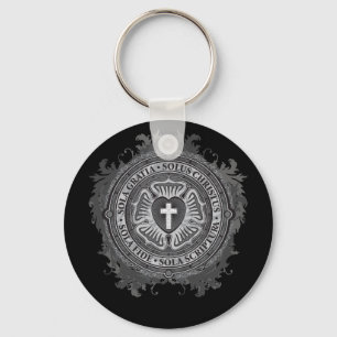 Chaveiro Christian Gift Luther Rosa J-rosa-black-background