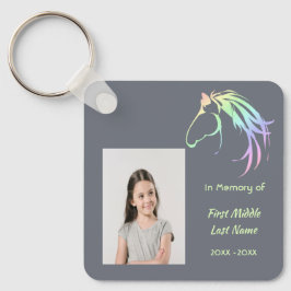 Chaveiro Christian Memorial Keepsake Pastel Horse Art