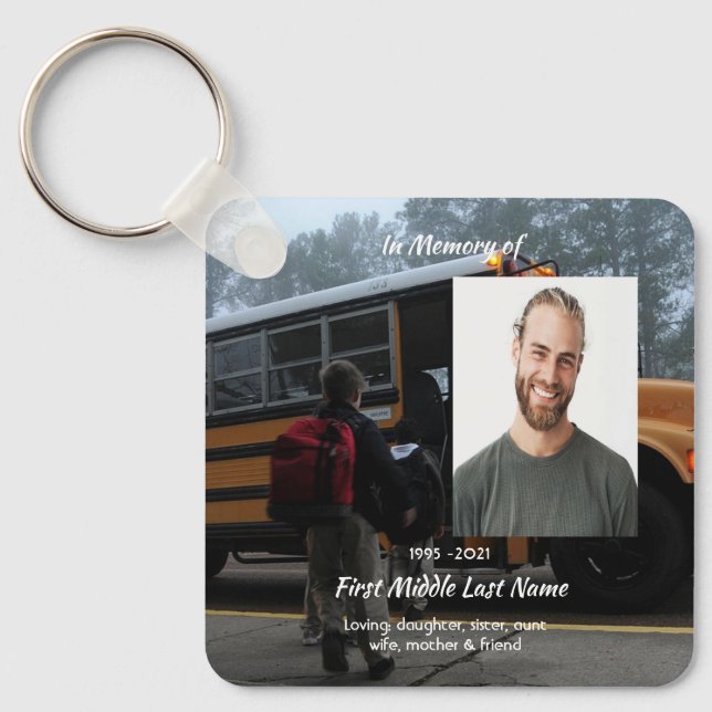 Chaveiro Christian School Bus Driver  Memorial Keepsake  (Frente)