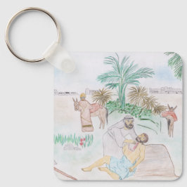 Chaveiro Christian Trabalho de arte O bom samaritano