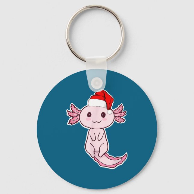 Chaveiro Christmas Axolotl  (Frente)