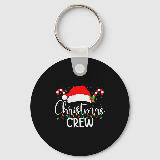 Chaveiro Christmas Crew Matching Family Group Holiday Xmas  (Frente)