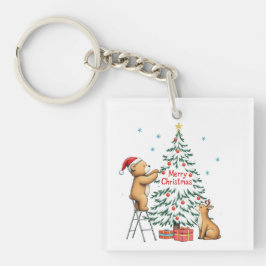 Chaveiro Christmas deer and bear