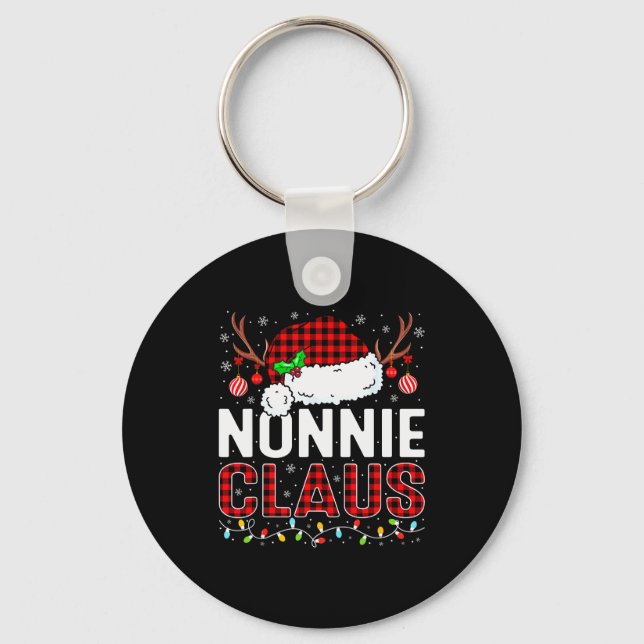 Chaveiro Christmas Lights Nonnie Claus Family Matching Xmas (Frente)