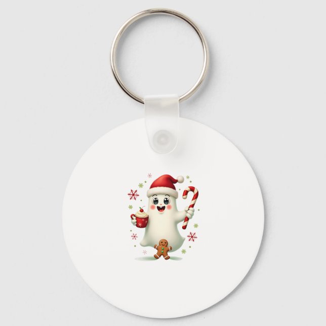 Chaveiro Christmas Merry Christmas For Gift Christmas Ghost (Frente)