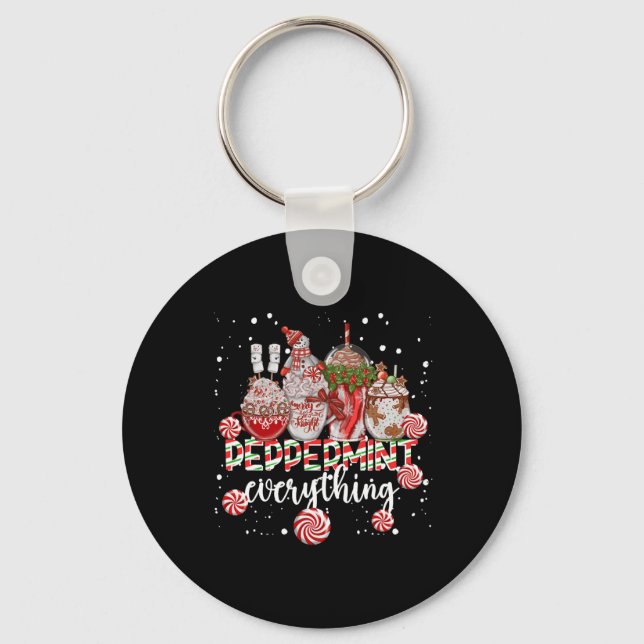 Chaveiro Christmas Peppermint Everything Coffee Chocolate M (Frente)