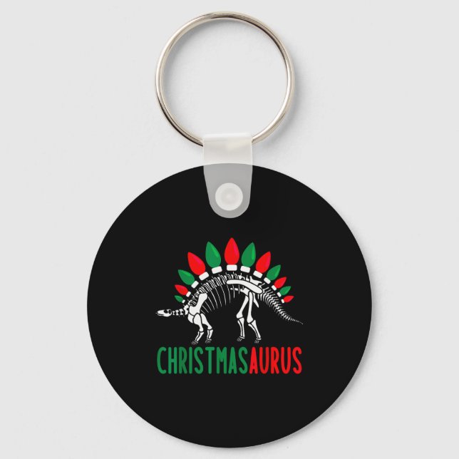 Chaveiro Christmasaurus Dinossauro de Natal Fofo Árvore Rex (Frente)