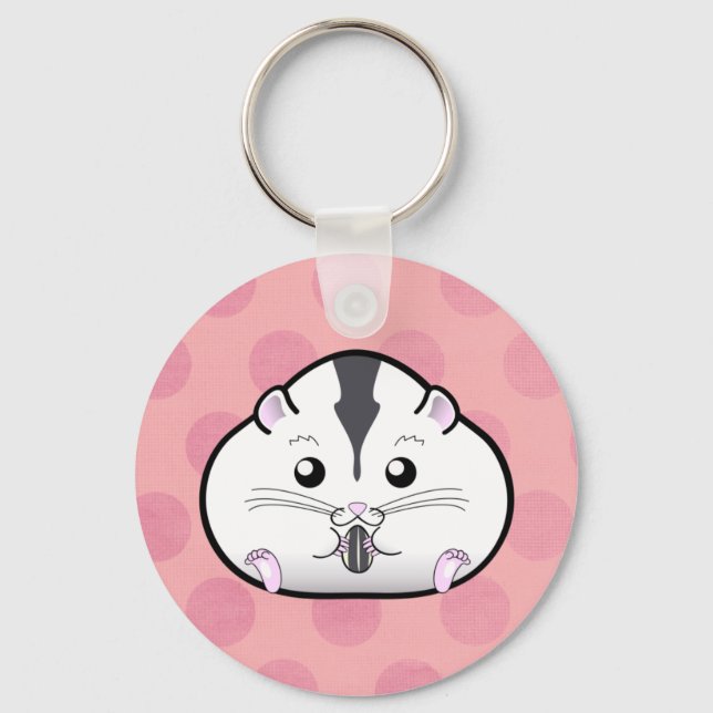 Chaveiro Chubby Semi White Dwarf Hamster (Frente)