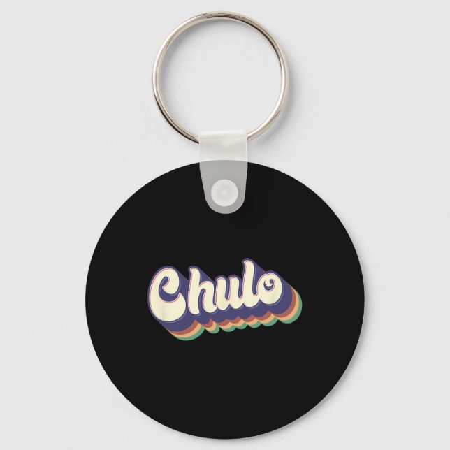 Chaveiro Chulo Latino Men Cinco De Mayo Retro Espanhol (Frente)