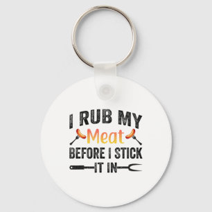Chaveiro Churrasco Engraçado Eu Esfrego Minha Carne Antes Q