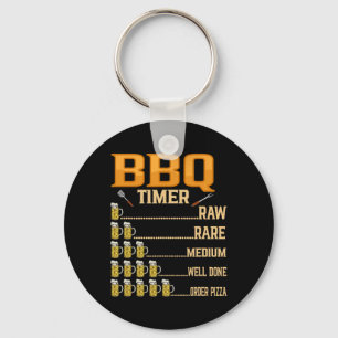 Chaveiro Churrasco Timer Raw Moedas Médias Bem Feitas Amant