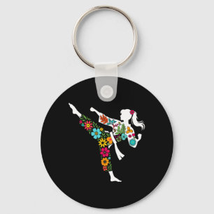 Chaveiro Chute Floral Engraçado Artes Marciais Taekwondo Ga