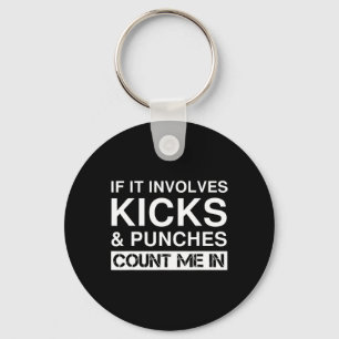 Chaveiro Chutes Engraçados E Socos Kickboxing