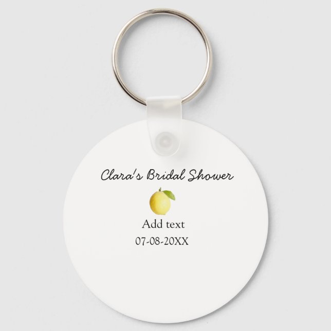 Chaveiro Chuva de arroz de limão moderna simples minimalist (Frente)