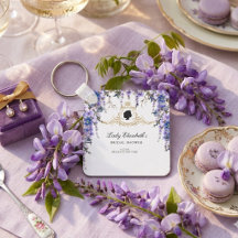 Chuva de Noiva com Florais Azuis Vintage Bridgerto