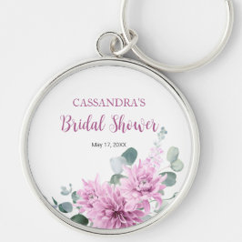 Chaveiro Chuva de Noiva com Folhagem de Eucalipto Dália Rox