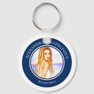 Chaveiro Chuva de Presentes de Noiva Menina de Cabelo Loiro