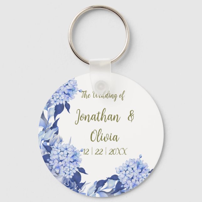 Chaveiro Chuva Doce Primavera roxo Floral Casamento (Frente)