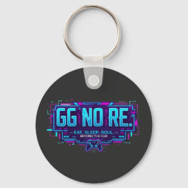 Chaveiro Ciberpunk GG NO RE Estética de Jogo - Gamer Neon