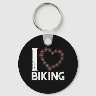 Chaveiro Ciclismo de Montanha Bicicleta Eu Amo Pedalar 