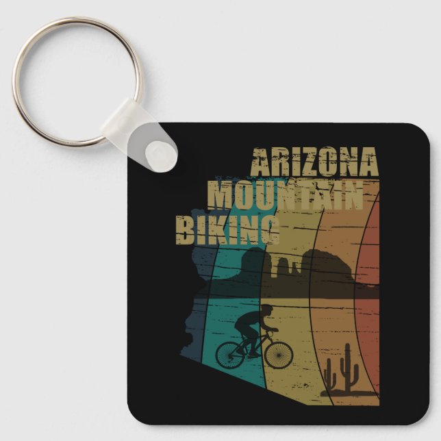Chaveiro ciclismo de montanha no Arizona (Frente)