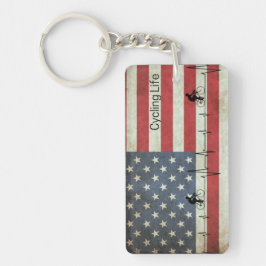 Chaveiro Ciclismo, Estrelas e Stripes